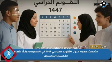 «تحديث مهم» جدول التقويم الدراسي 1447 في السعودية وفقًا لنظام الفصلين الدراسيين